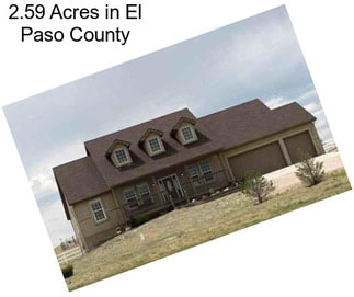 2.59 Acres in El Paso County