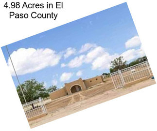 4.98 Acres in El Paso County