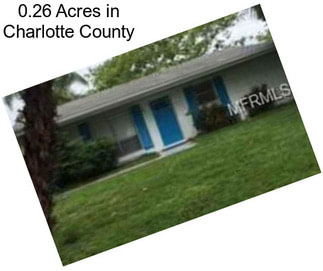 0.26 Acres in Charlotte County