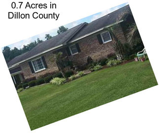 0.7 Acres in Dillon County