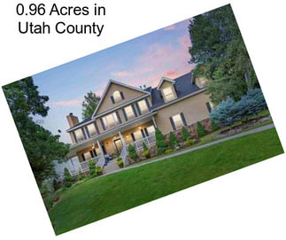 0.96 Acres in Utah County