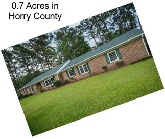 0.7 Acres in Horry County