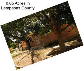 0.65 Acres in Lampasas County