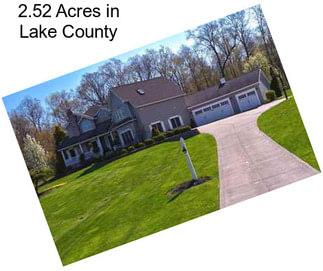 2.52 Acres in Lake County