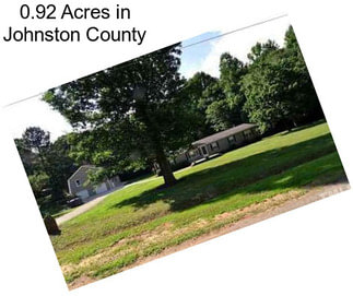 0.92 Acres in Johnston County