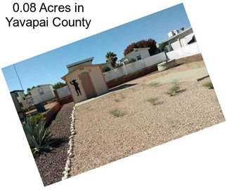 0.08 Acres in Yavapai County