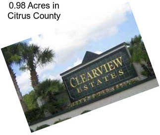 0.98 Acres in Citrus County