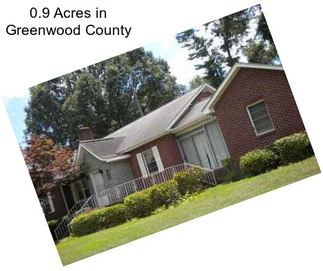 0.9 Acres in Greenwood County