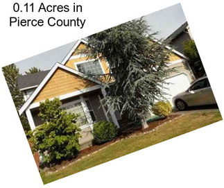 0.11 Acres in Pierce County