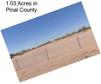 1.03 Acres in Pinal County