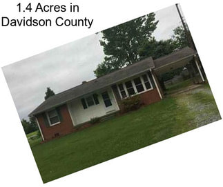 1.4 Acres in Davidson County