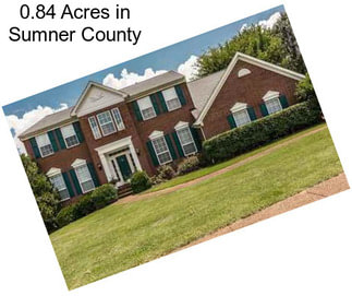 0.84 Acres in Sumner County