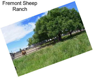 Fremont Sheep Ranch