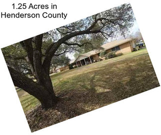 1.25 Acres in Henderson County