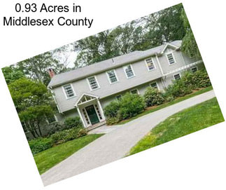 0.93 Acres in Middlesex County