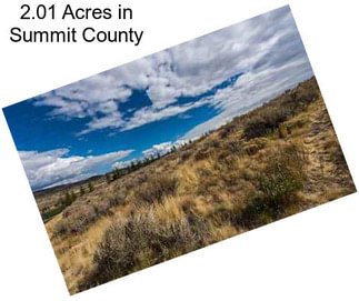 2.01 Acres in Summit County