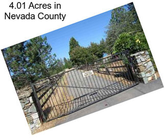 4.01 Acres in Nevada County