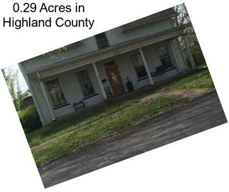 0.29 Acres in Highland County