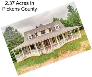 2.37 Acres in Pickens County