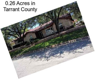 0.26 Acres in Tarrant County