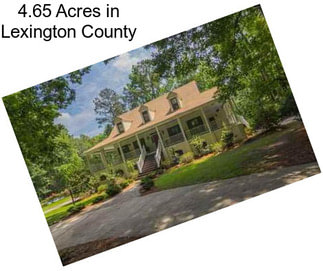 4.65 Acres in Lexington County