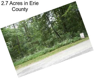 2.7 Acres in Erie County