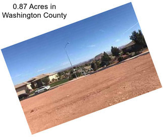 0.87 Acres in Washington County