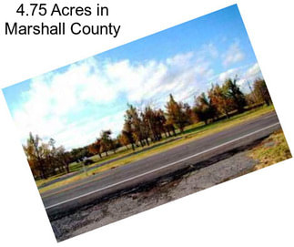 4.75 Acres in Marshall County