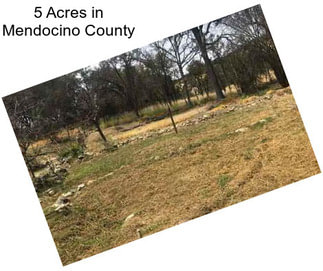 5 Acres in Mendocino County
