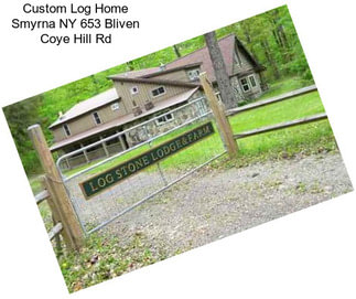 Custom Log Home Smyrna NY 653 Bliven Coye Hill Rd