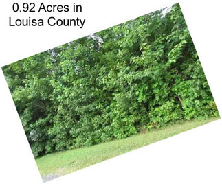 0.92 Acres in Louisa County