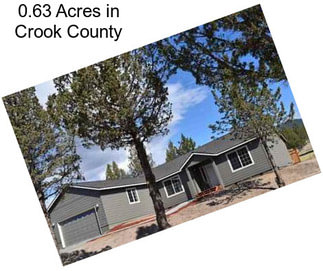 0.63 Acres in Crook County