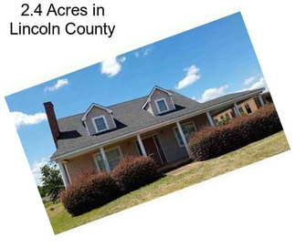 2.4 Acres in Lincoln County