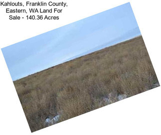 Kahlouts, Franklin County, Eastern, WA Land For Sale - 140.36 Acres