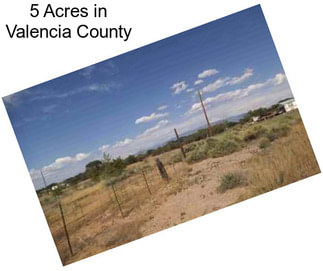 5 Acres in Valencia County