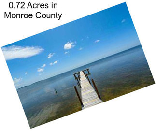 0.72 Acres in Monroe County