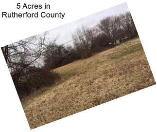 5 Acres in Rutherford County