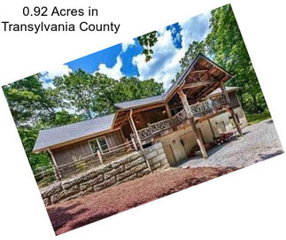 0.92 Acres in Transylvania County