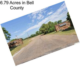 6.79 Acres in Bell County