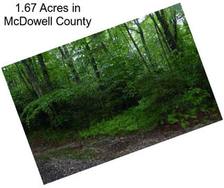 1.67 Acres in McDowell County