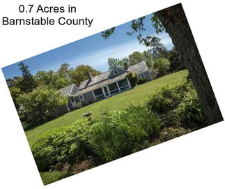 0.7 Acres in Barnstable County