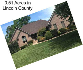 0.51 Acres in Lincoln County