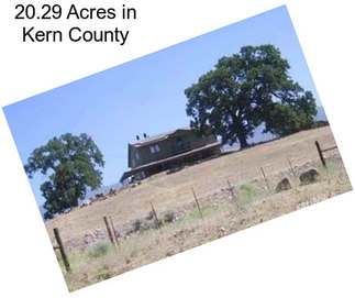 20.29 Acres in Kern County