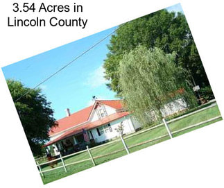 3.54 Acres in Lincoln County