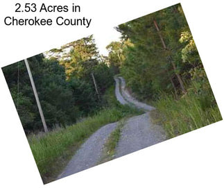 2.53 Acres in Cherokee County