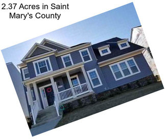 2.37 Acres in Saint Mary\'s County