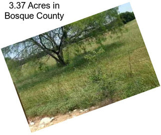 3.37 Acres in Bosque County