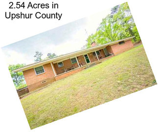 2.54 Acres in Upshur County