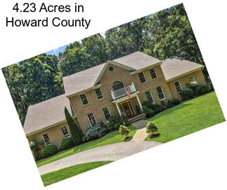 4.23 Acres in Howard County