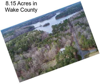 8.15 Acres in Wake County